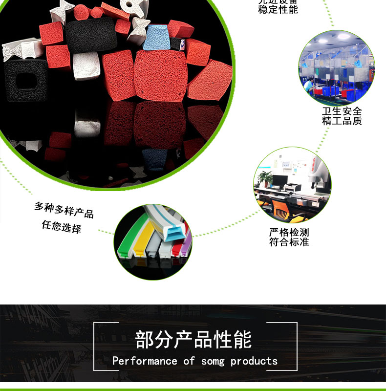 減震發泡硅膠條